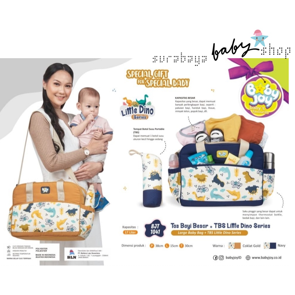 BABY JOY  TAS BAYI BESAR LITTLE DINO SERIES BJT1041