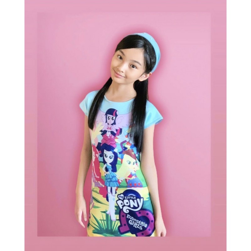 DAILY DRESS LITTLEPONY,HOMEDRESS,BAJU ANAK CEWEK,BAJU ANAK LUCU,DRESS ANAK