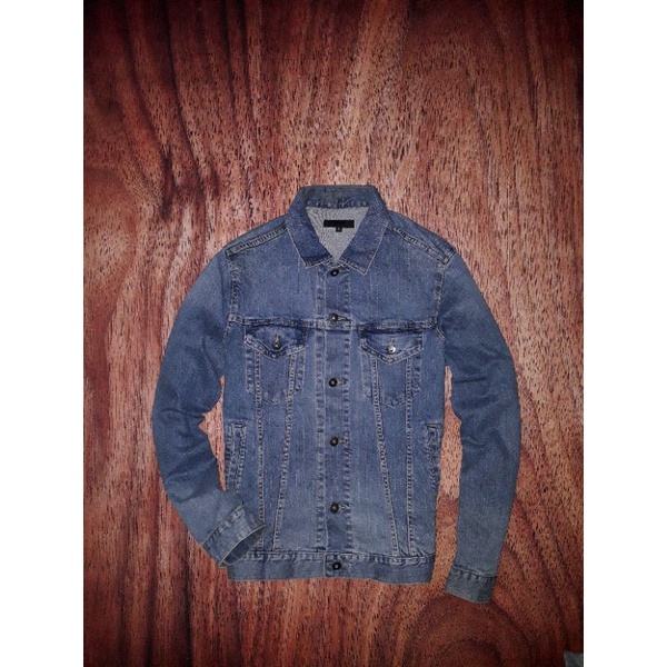 jaket denim trucker uniqlo second original