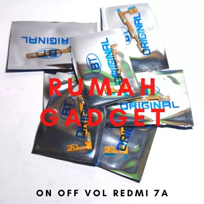 FLEXIBLE TOMBOL ON OFF VOLUME REDMI 7/REDMI 7A/REDMI 8/REDMI 8A/REDMI 9A/REDMI 9A/REDMI 10C/POCO C40