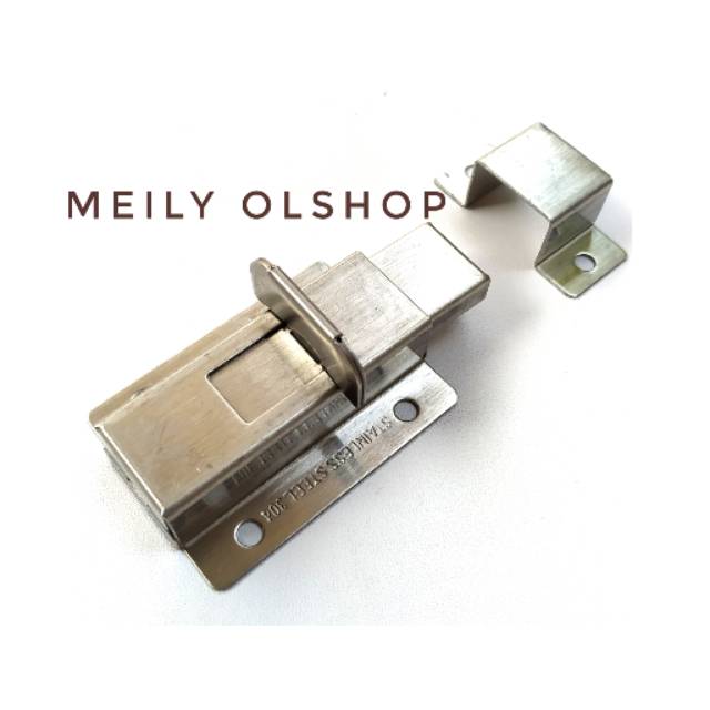 Slot Pintu 2in Tebal Stainless / Grendel / Slot Kunci
