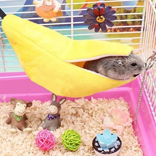 Hammock tempat tidur hamster gantung hangat untuk kandang sugar slider