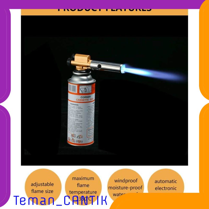 TG-HB145 PRACMANU Kepala Gas Butane Jet Torch Flame Gun - TQ803