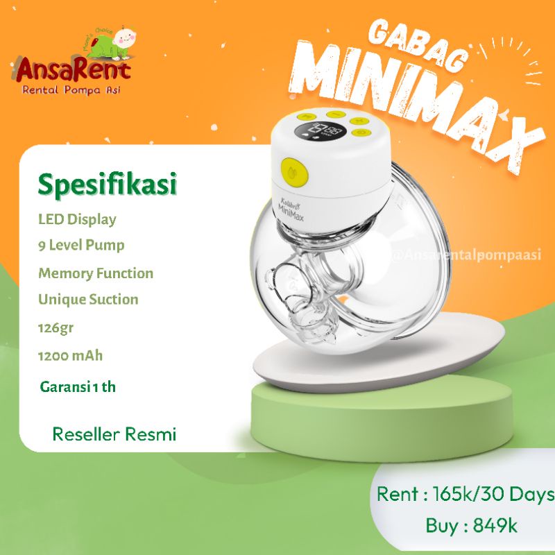 Sewa Gabag Minimax Handsfree Pump DILARANG CHECKOUT SEBELUM TANYA ADMIN