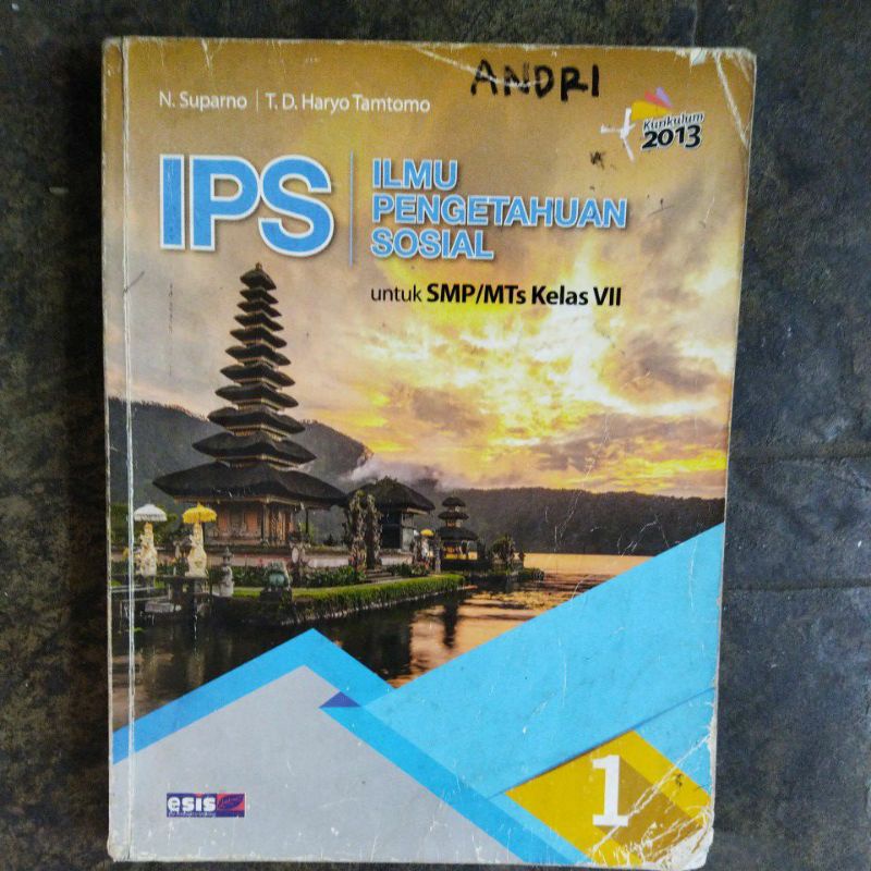 Buku Bekas IPS SMP Kelas VII kurtilas