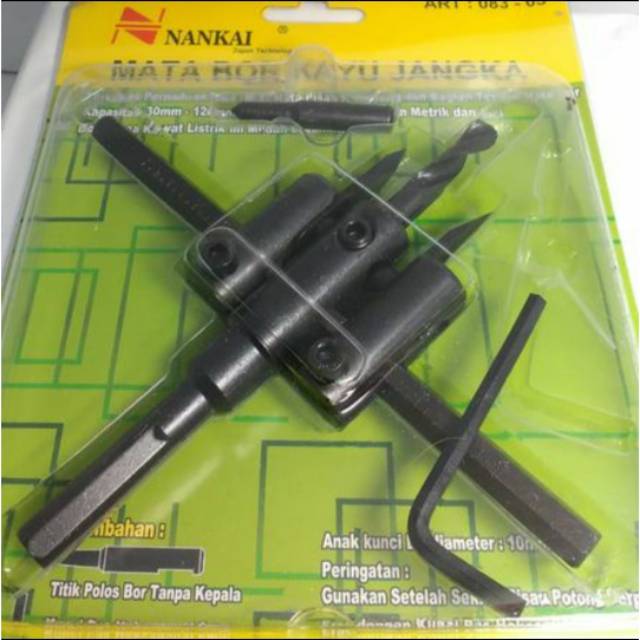 Hole saw adjustable nankai mata bor jangka