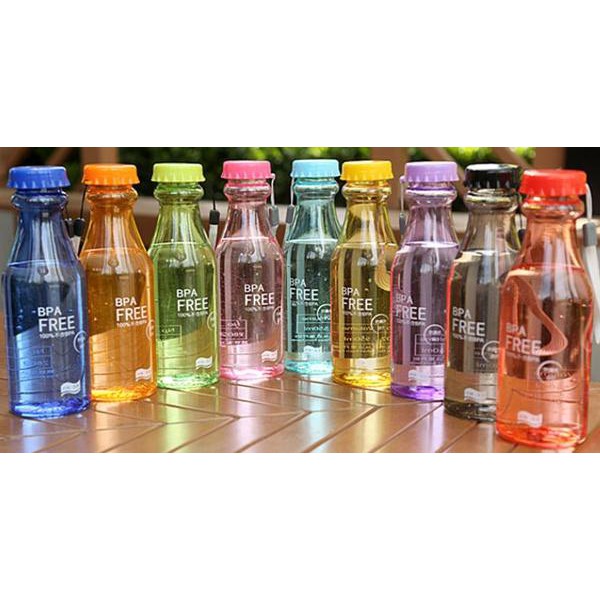 Botol Minum Unik BPA Free Anti Tumpah  / Tempat Botol Air Minum - X447-7
