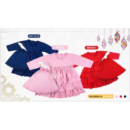 GAMIS BAYI VINATA SUSUN / GAMIS VINATA SUSUN / GAMIS BAYI MURAH/ BERKUALITAS
