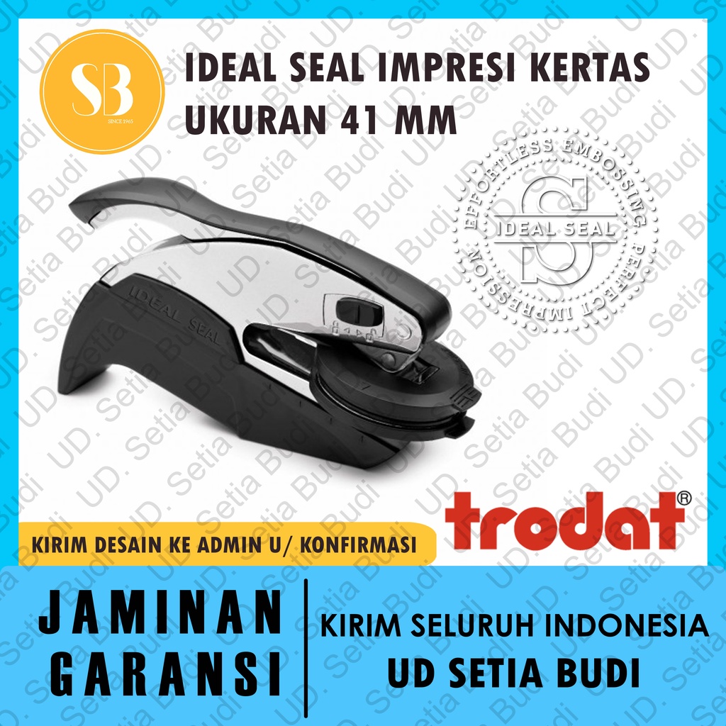 Ideal Seal Trodat Impresi Kertas Ukuran ǿ 41 mm