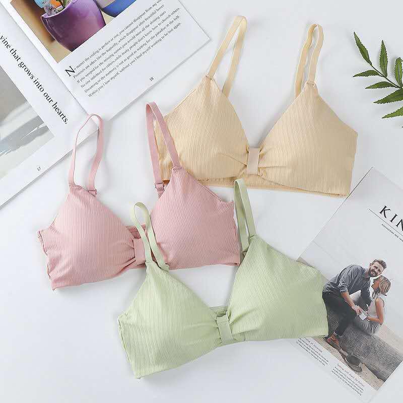 BFU007 Pakaian Dalam Wanita Import BH Bra Yoga Model Lilit dan Kerah Deep-V Neck Bergaya Sexy