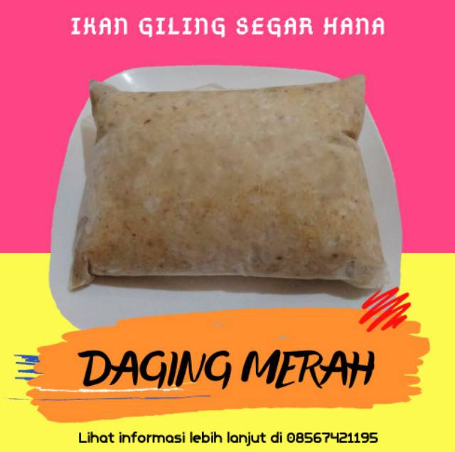 

Daging Merah Tenggiri 1 kg / Lemak Tenggiri / DM Ikan Tenggiri / Daging Merah Pempek
