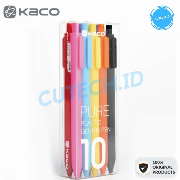 

(TERLARIS) XIAOMI MIJIA BOLPEN KACO PURE CANDY GEL PEN 0.5 MM 10 PCS COLORFUL INK - Colorful