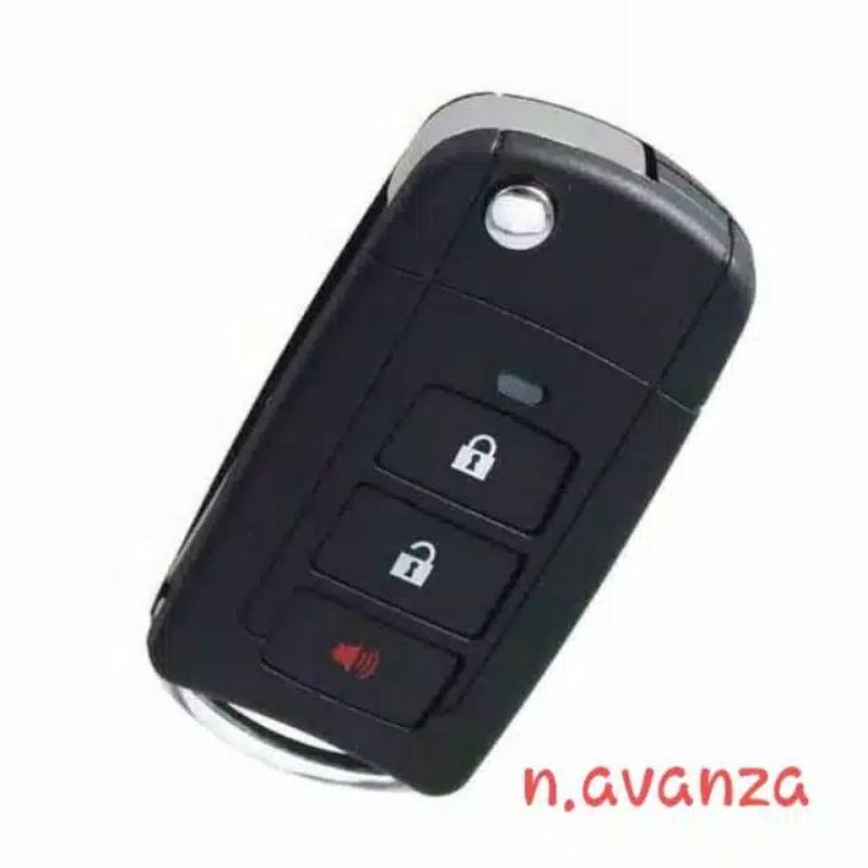 casing kunci remot mobil toyota all new avanza / veloz 2012 sd 2014 / AGYA 2015 2016 2017 2018 etios MODEL LIPAT