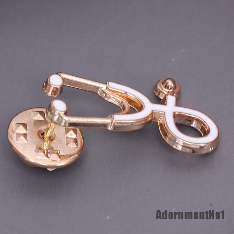 (Adornmentno1) 1pc Bros Pin Bentuk Stetoskop Untuk Dokter / Perawat