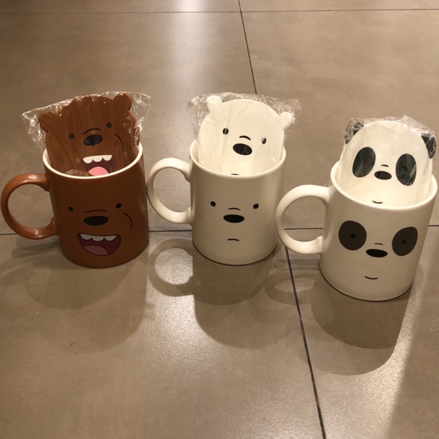 Mug wbb miniso, mug + tatakan