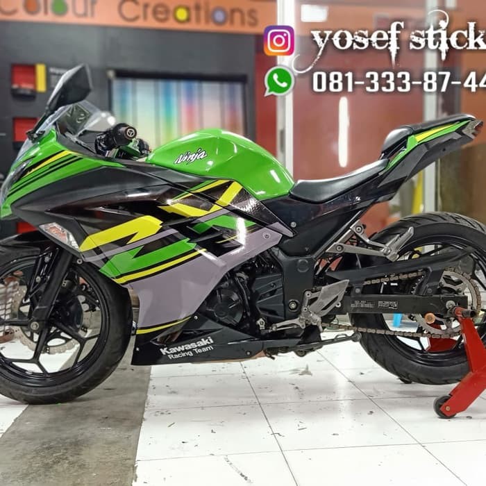 Decal Ninja 250 Fi Hijau Keren Full Body Shopee Indonesia