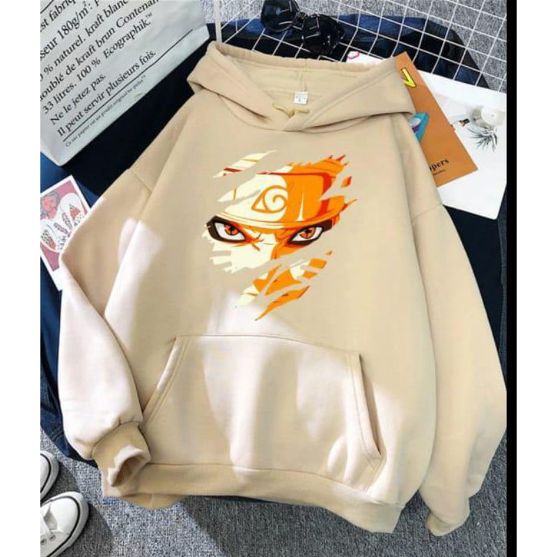 NARUTO SAGA MODE SWEATER HOODIE UNISEX ANIME TEBAL TERBARU'