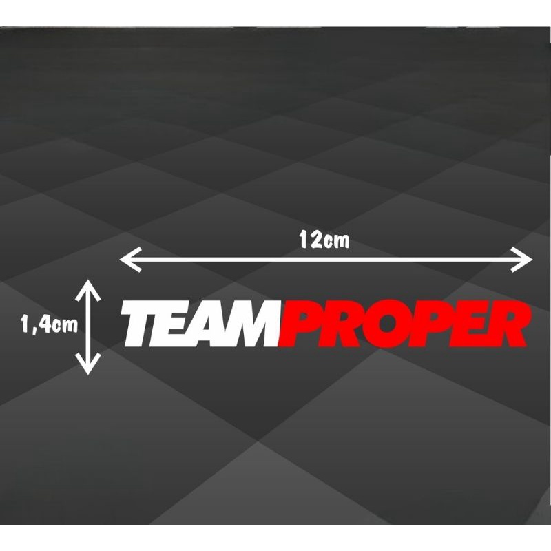 Cutting Sticker TEAM PROPER