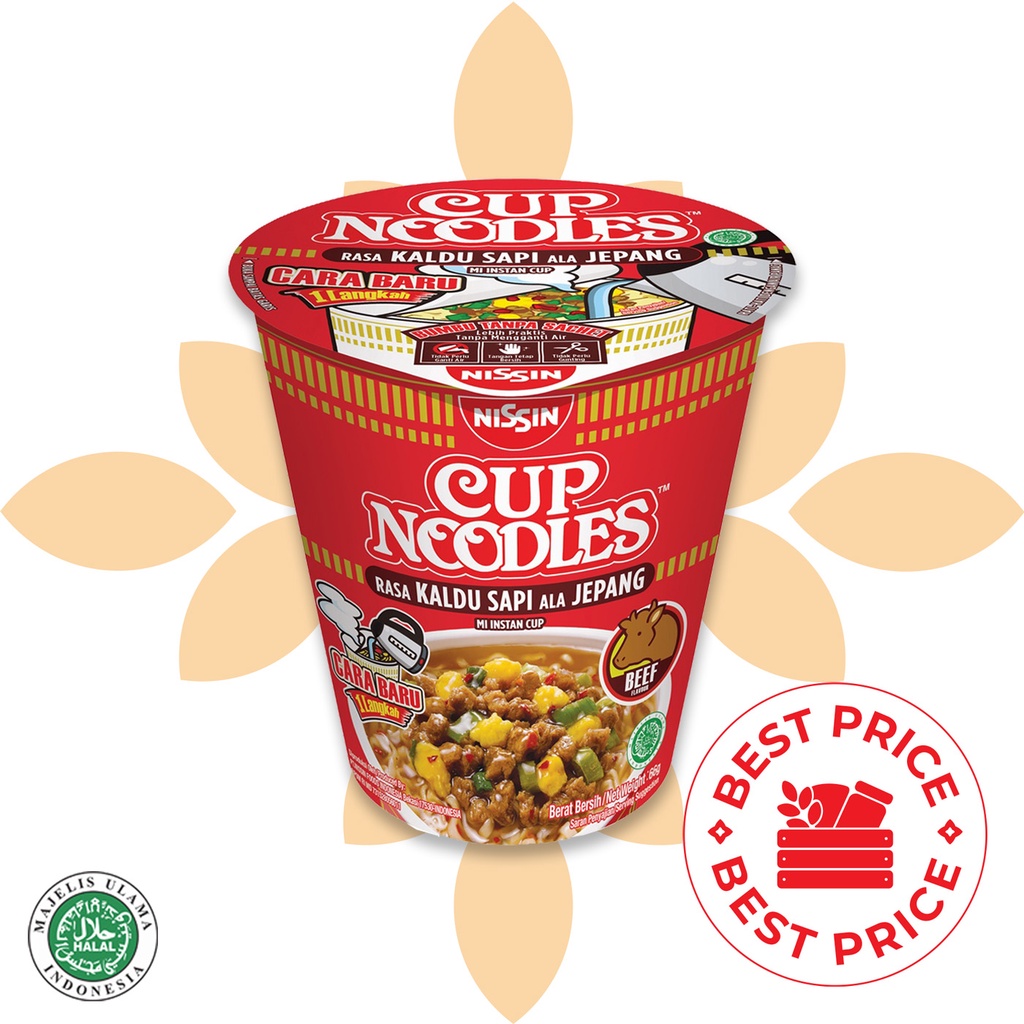 NISSIN - KALDU SAPI JEPANG CUP NOODLE - 66 GR