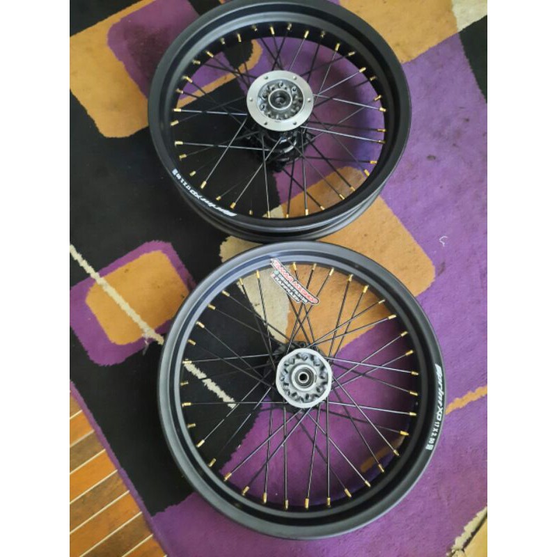 velg set supermoto KLX 250/300 tanpa ban