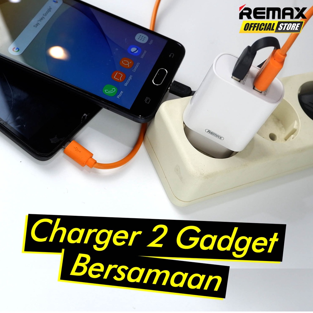 Remax RP-U35 Jane Series 2.1A 2 USB Charger Adapter Garansi Resmi