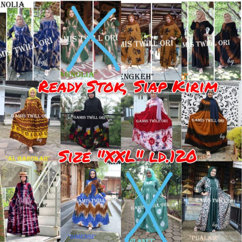 BG ORI "READY" GAMIS TWILL ORI SIZE " XXL " | GAMIS TWILL ABSTRAK | GAMIS TWILL ABSTRAK MALAMAN