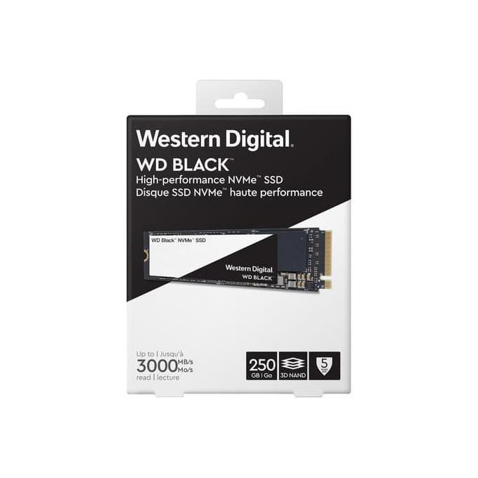 WD Black NVMe M.2 2280 250GB PCI-Express 3.0 x4 3DNAND SSD WDS250G2X0C