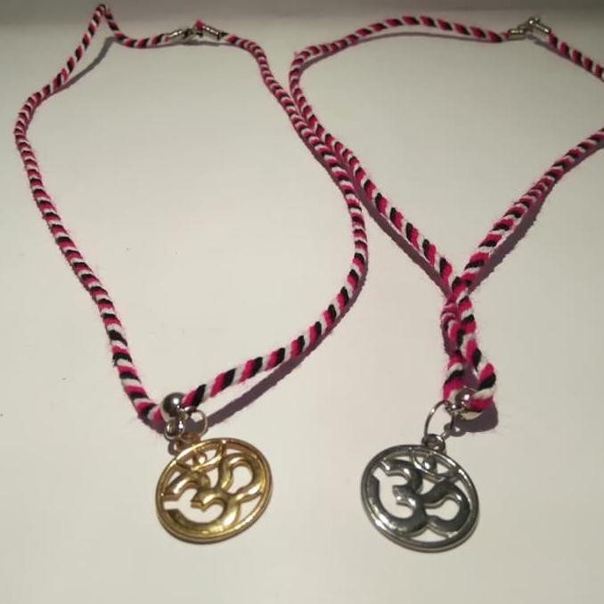 Ready Oke] Kalung Tridatu Omkara/Kalung Bali/Hindu/Kalung Omkara/Ongkara - Emas