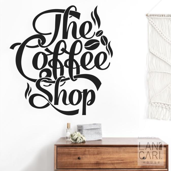 Sticker Cutting Coffee The Coffee Shop Dekorasi Sticker Kaca Dinding Termurah