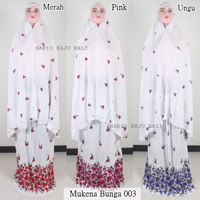 MUKENA JUMBO BUNGA 003 MUKENA RAYON MUKENA MURAH GROSIR
