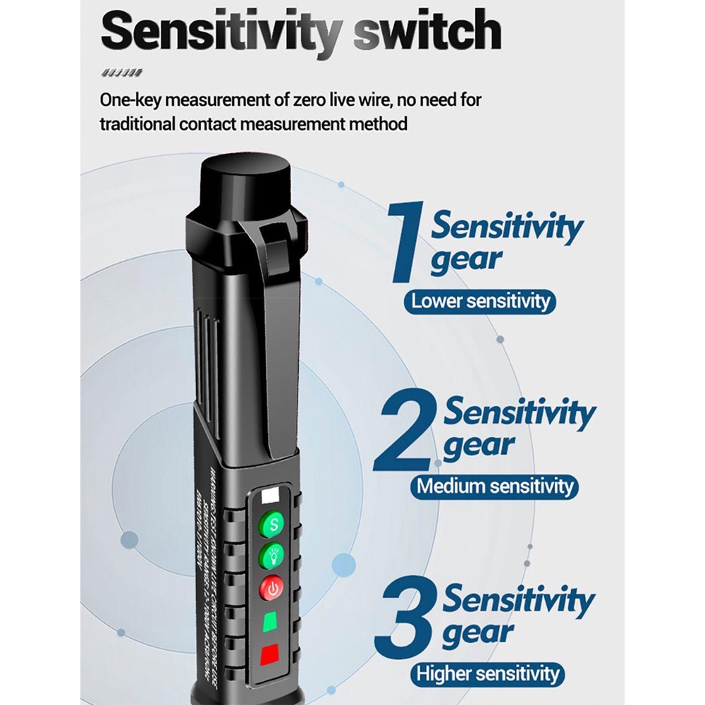 Pineapple AC Voltage Detector Tester Multifungsi Infrared Pen Style Electroscope Pengukur Tegangan