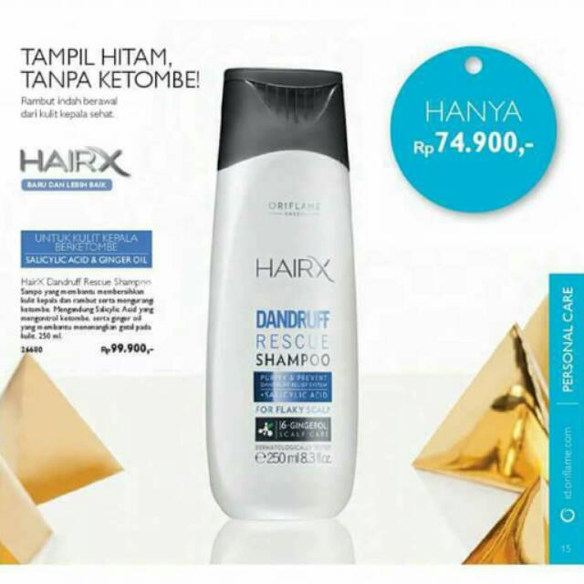 Oriflame hairx dandruff rescue shampoo