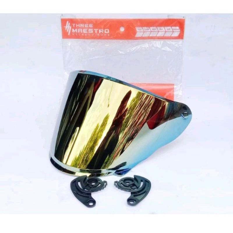 KACA HELM NHK R6 / VISOR HELM NHK R6 NHK R 6 FLAT VISOR / VISOR DATAR IRIDIUM