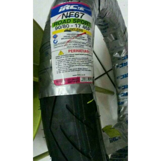 ban luar irc 90 80 17 nf67 tubeless