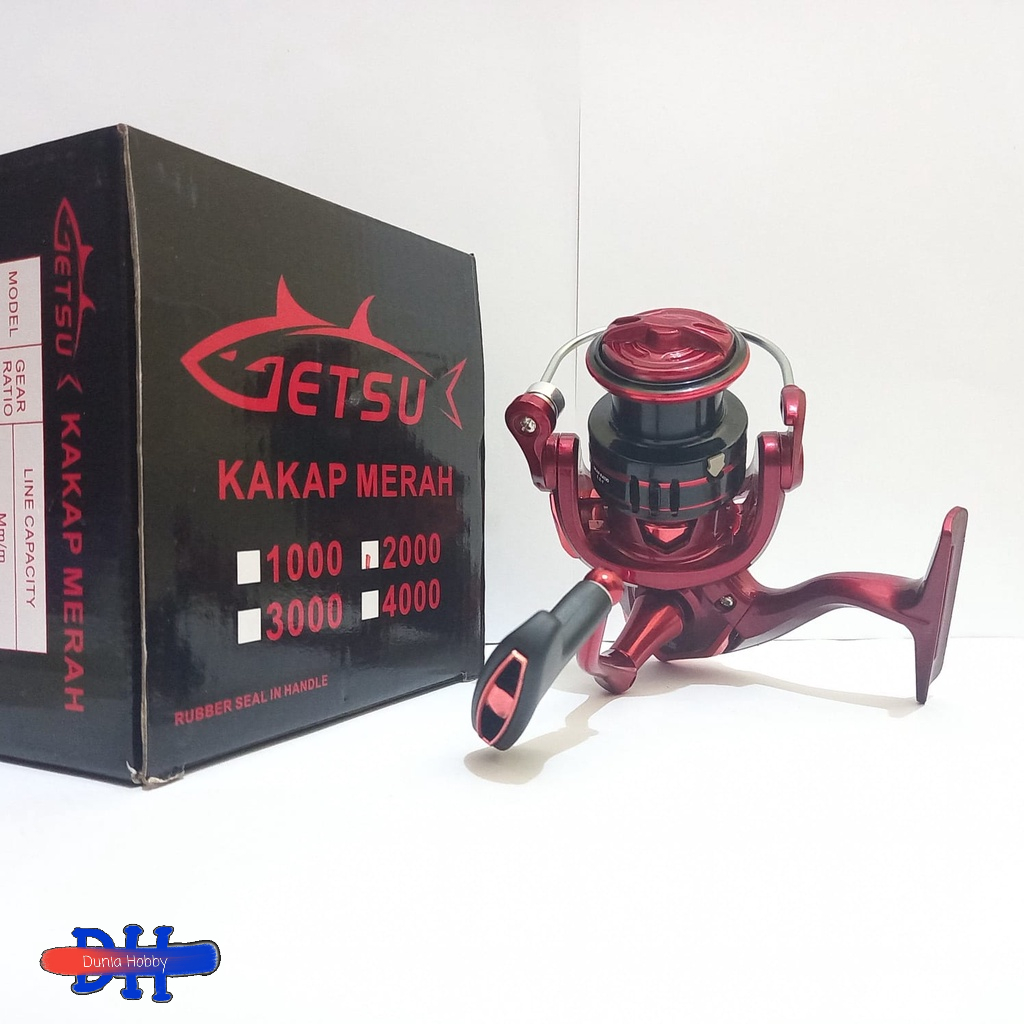 REEL GETSU KAKAP MERAH PH 1000/2000 SPINNING (ORIGINAL)