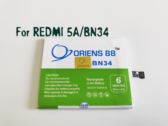 (P) Baterai batre battery Xiaomi Redmi 5A BN34 double power/IC oriens88