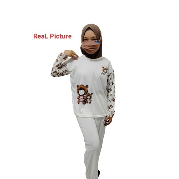 PIYAMA WANITA DEWASA PEREMPUAN PAKAIAN BAJU TIDUR CEWEK MURAH KIMONO REMAJA PIAMA IMPORT-BEAR