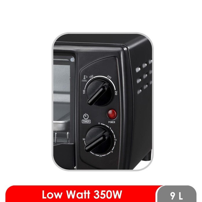 Cosmos Oven Listrik 9 Liter / Oven Low Watt  CO 9909 HITAM / PUTIH - Garansi Resmi 1 Tahun