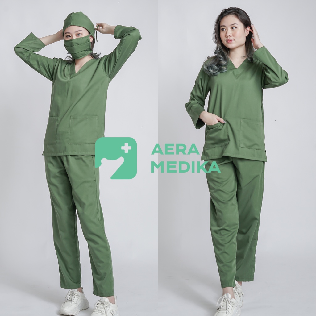 SCRUB/ BAJU JAGA / OKA Lengan Panjang AERA MEDIKA-Hunter