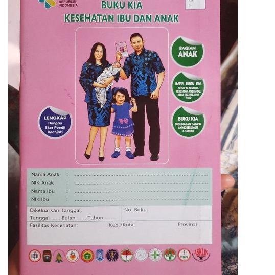 Original Buku KIA (kesehatan Ibu dan Anak) / buku pink / buku hamil / buku KiA bolak balik 