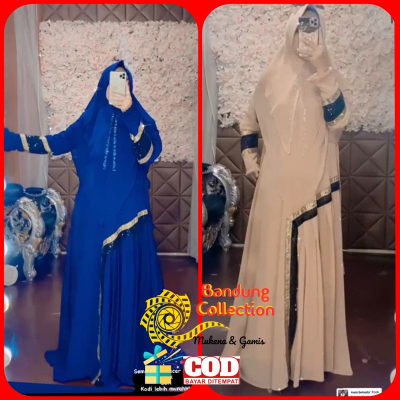 COD Gamis Limited Edition Murah Berkualitas Premium QualityGamis set khimar Queen Vania Syar'i P10Fu