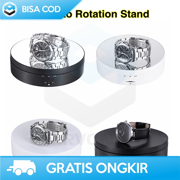 ROTATING DISPLAY PRODUK OLSHOP STUDIO TAFFSTUDIO 3 SPEED 4 ANGLE ORI