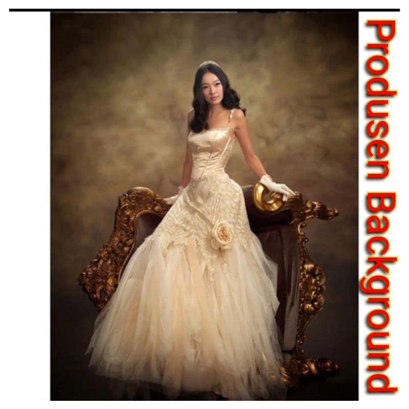 Kain Backrop Studio Background Foto abstrak coklat 3x2,5m