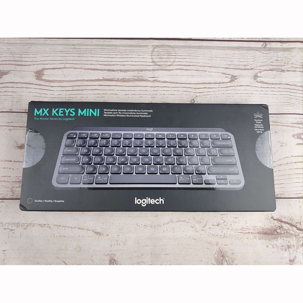 Logitech MX Keys Mini Keyboard Wireless Bluetooth Illuminated - Gray