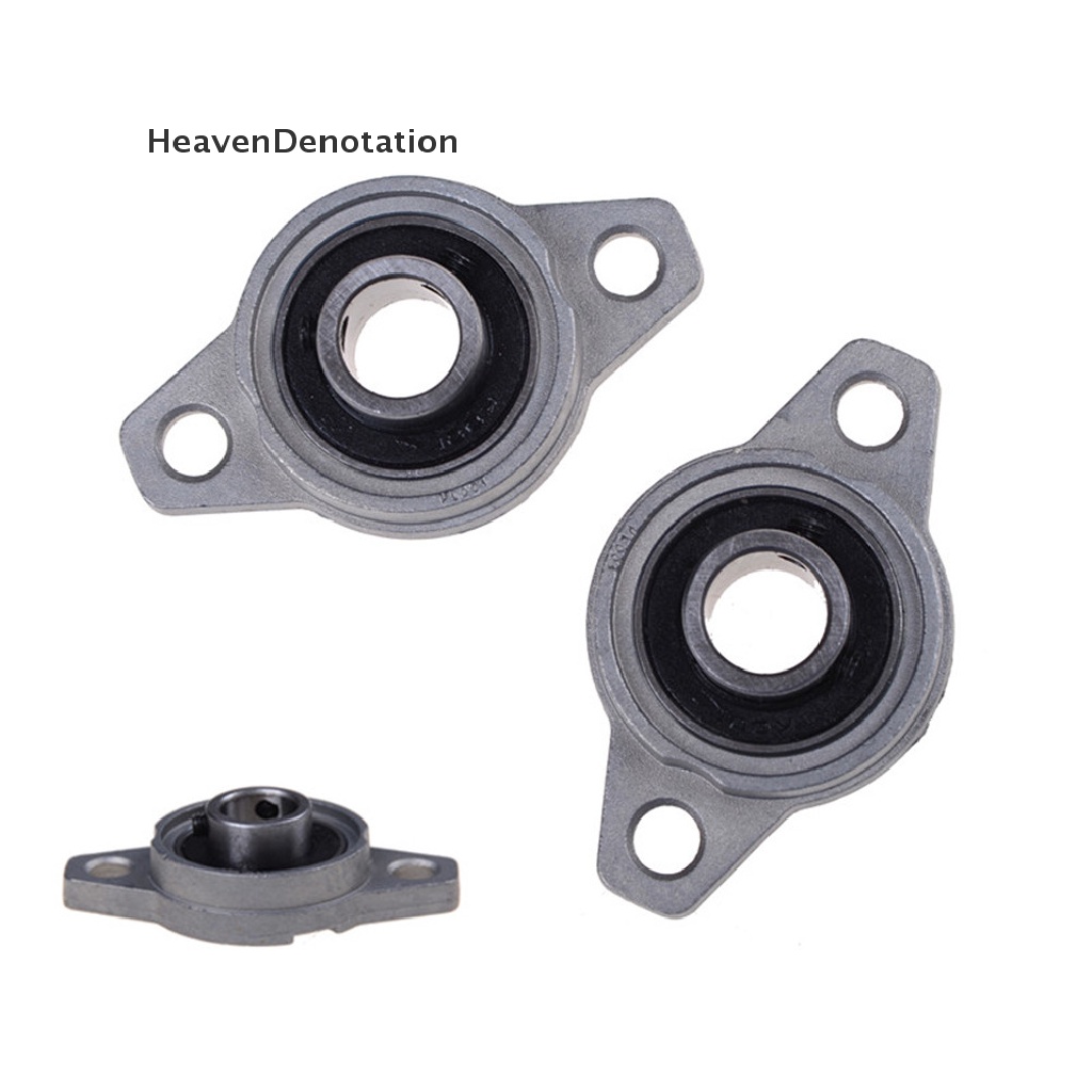 [HeavenDenotation] 2Pcs 12mm Bore Diameter KFL001 Pillow Block Bearing Flange Rhombic Bearings