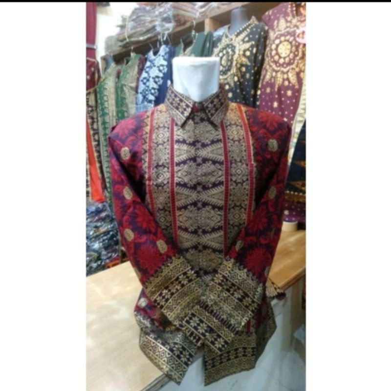 Songket Palembang | Baju Songket | Batik Palembang | Kemeja Songket Pria | Songket Pria | Batik Song