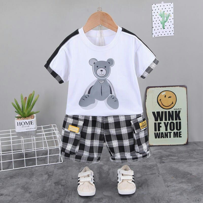 Setelan anak import - Setelan anak laki laki import - Set kaos anak laki laki import - Setelan baju 