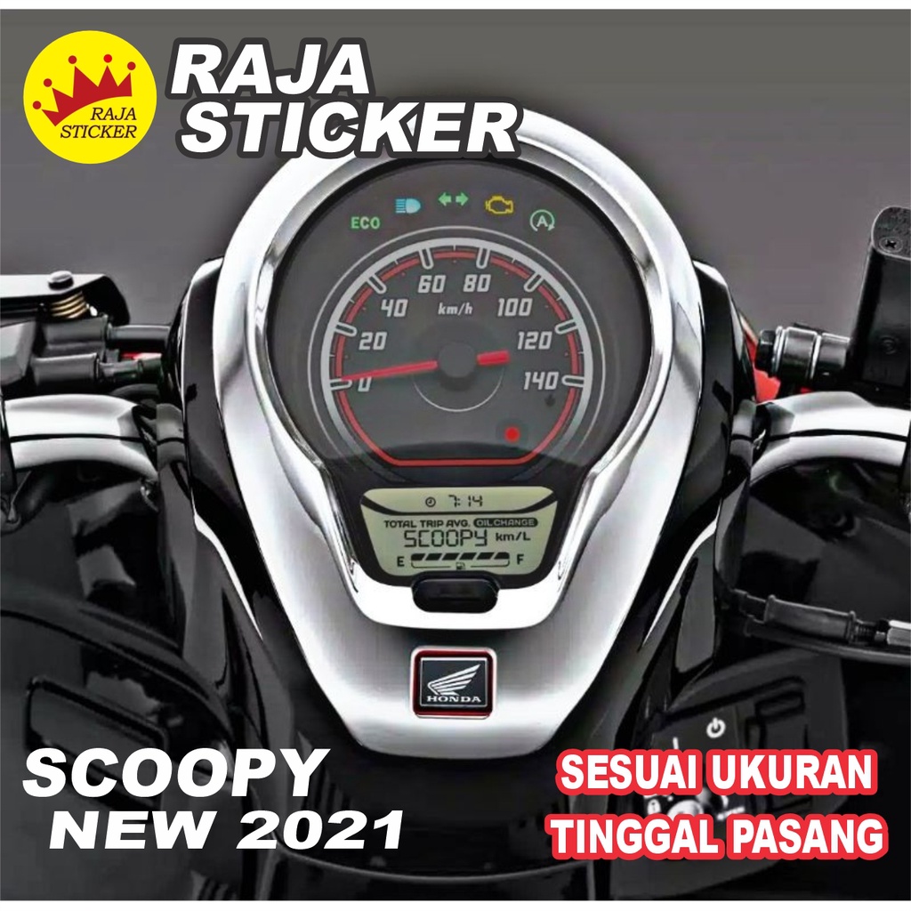 Stiker antigores speedometer scoopy new 2021