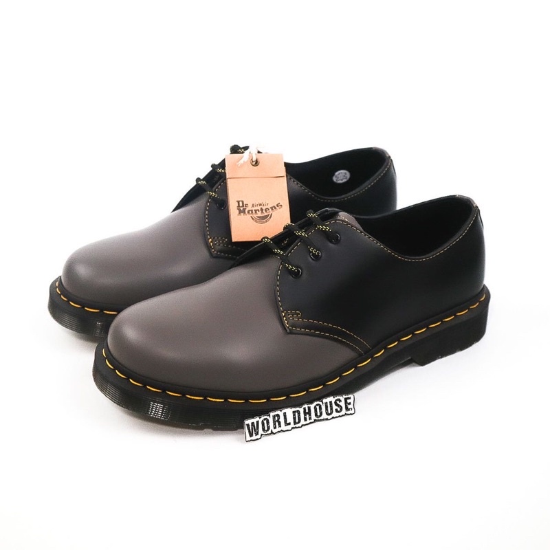 dr martens 1461 charcoal black smooth