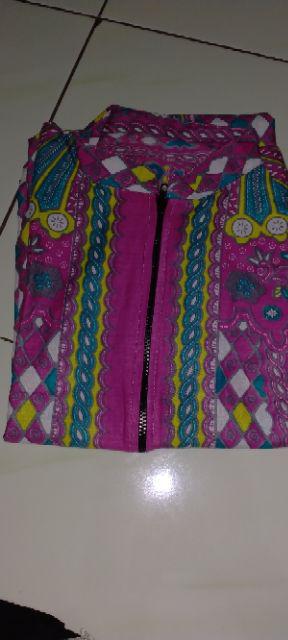 Tunik Batik Zipper Depan